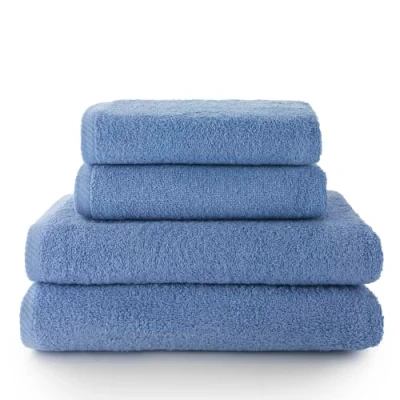 Image of Top Towels Pack of 2 Hand and Bath or Shower 100% Cotton 500 g/m2