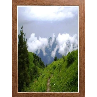 Image of Dark Oak Photo Frames Picture Poster Real Wood Glass Modern Frame 600mm x 400mm