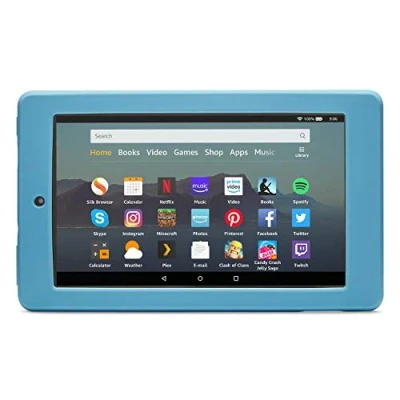 Image of Nupro shock proof case for Fire 7 tablet, Twilight Blue