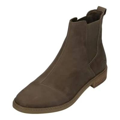 Image of TOMS Women&#039;s Charlie Chelsea Boot, Canteen Nubuck Leather, 4 UK