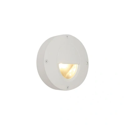 Image of Ansell Calisto White LED Surface Low Level Wall Light