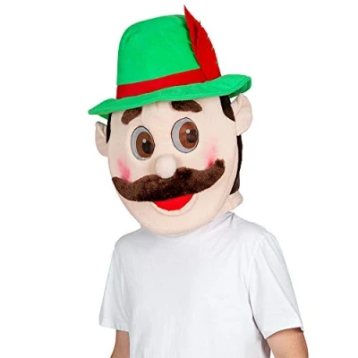 Image of Wicked Costumes Adult Unisex Novelty Jumbo Bavarian Guy Plush Head