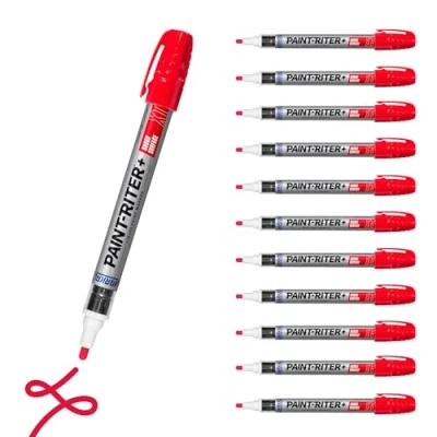 Image of Markal 097252 PRO LINE XT Marker, Red (Pack of 12)
