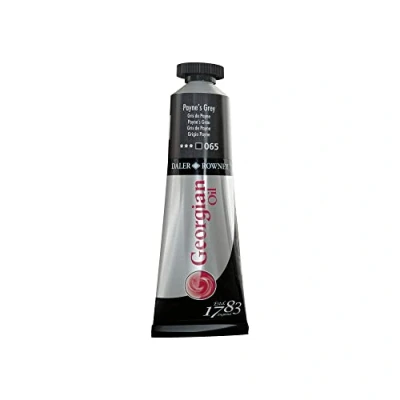 Image of Daler Rowney Georgian Oil Paint, Aluminium Tube, 1.28oz 38 ml, Payne&#039;s Grey