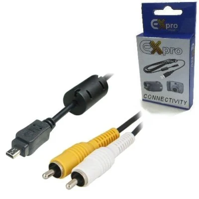 Image of Ex Pro® Agfa Digital Camera AV Audio Video Cable Lead for DC 1030, 1030B,DC 1030S, 1030P, 2030, 2030B, 2030P, 2030S