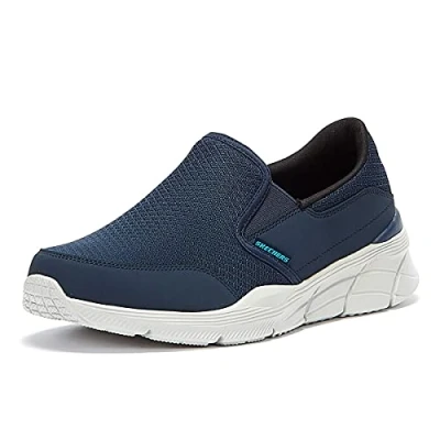Image of Skechers EQUALIZER 4.0, Men&#039;s Blue (Navy Mesh/Pu/Trim Nvy), 7 UK (41 EU)