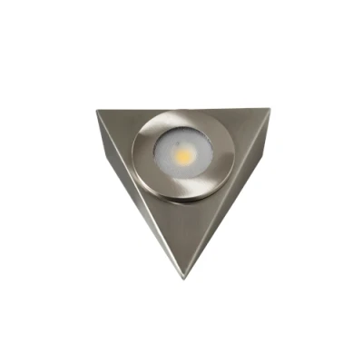 Image of Robus ROYAL 2.5W LED 240V Triangular Cabinet Light, IP20, Brushed Chrome, 4000K