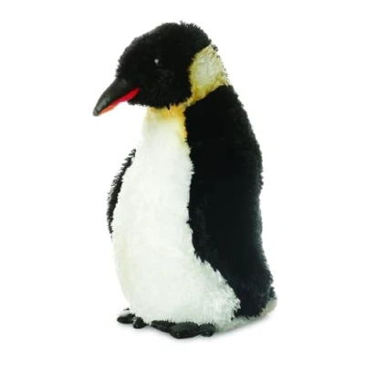 Image of Aurora, 31194, Mini Flopsie Emperor Penguin, 8In Soft Toy, Black and White