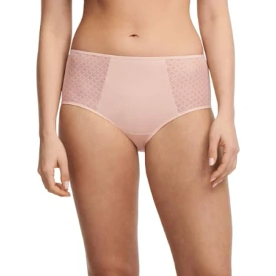 Image of Chantelle Norah Chic High Waisted Full Brief Dusky Pink M 12