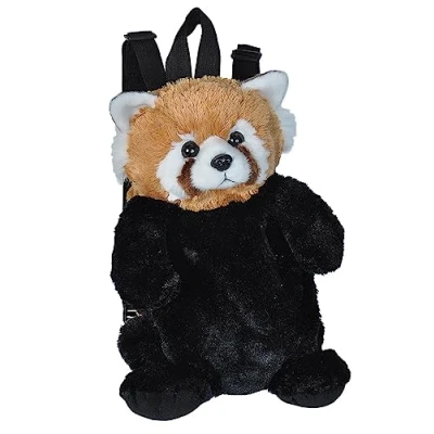Image of Wild Republic 21091 Backpack Red Panda, Soft Integrated Rucksack, Cuddly Toy, 36 cm, Multi