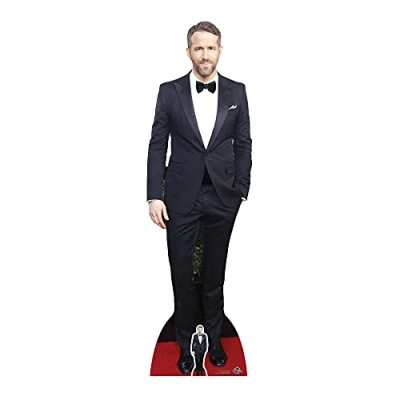 Image of Star Cutouts Ltd CS675 Celebrity Standee Ryan Reynolds Cut Out, Multi Colour, 188 x 55 cm