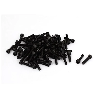Image of Sourcingmap M3x14mm Screw Cap Point Hex Socket Screws Bolts 100Pcs