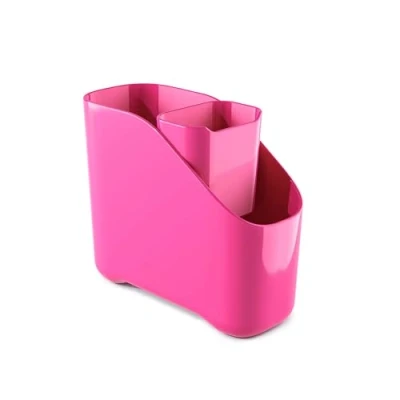 Image of Zeal Melamine Large Sink Tidy with Inner Bucket Neon Pink