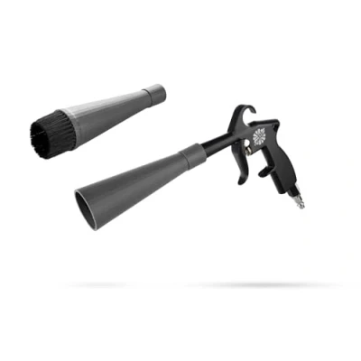 Image of The Rag Company Ultra Air Blaster Lift and Blast Dirt Debris Away; Interior Detailing; Durable Metal Design; Trigger Operated Black