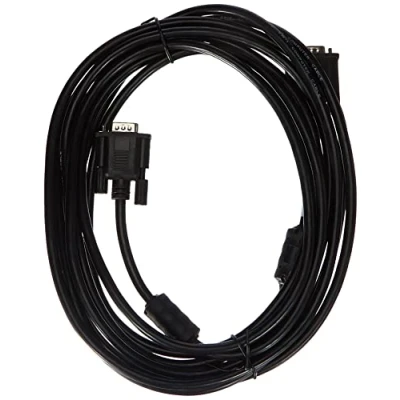 Image of lanberg &#039;Vgac from 10cc Style: VGA (15 Pin) Male to Connector Cable with Ferrite Core, 5 m Black