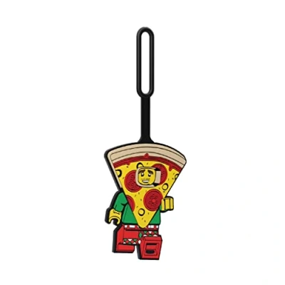Image of Lego Classic Pizza Guy Silicone Bag Tag (52935)