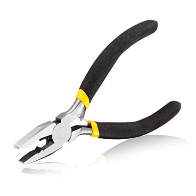 Image of SPEEDWOX Mini Linesman Pliers Wire Cutters 4 1/2 Inches Multi Use Combination Jewelry Making Small Side Micro Fine Lineman&#039;s Beading Tool Hobby Craft Screw