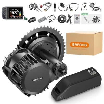 Image of Bafang 1000W Mid Drive Kit, BBS03 HD G320 Motor Ebike Conversion Kit with 52V 20Ah Battery and EKD01 Display, Electric Bike for BB68mm 73mm Mountain