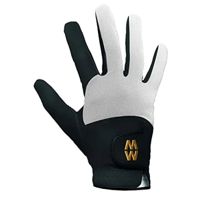 Image of 1 Pair Black / White Macwet Short Mesh Sports Gloves Unisex 10