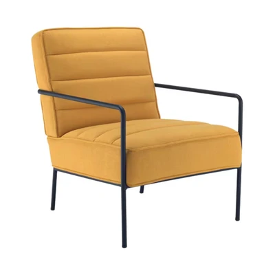 Image of Jemini Reception Wire Frame Armchair Mustard KF90477