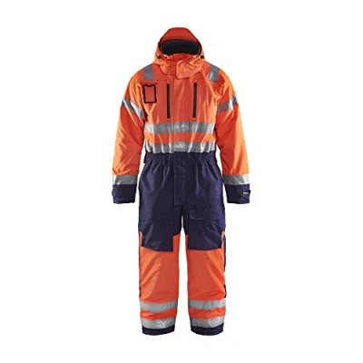 Image of Blakläder 676319775389D96 Winter Overall, High Vis Orange/Navy, Size D96