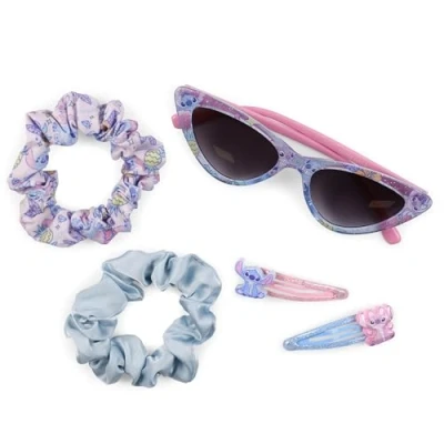 Image of CERDÁ LIFE&#039;S LITTLE MOMENTS Stitch Beauty Set for Girls with Sunglasses, Clips and Hair Ties Fun Functional Style Hairstyles, Multi Colour, One Size, Multicolored, size