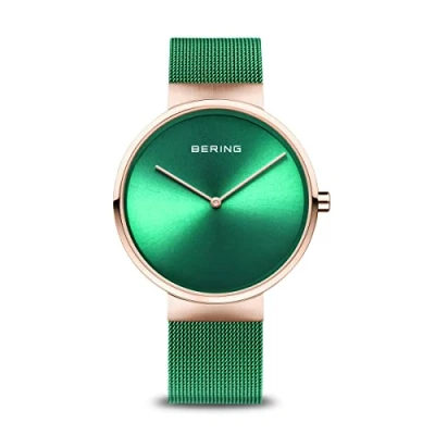 Image of BERING Unisex Analog Quartz Classic Collection Watch with Stainless Steel Strap &amp; Sapphire crystal 14539 868