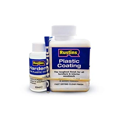 Image of Rustins PCGL250 250ml Plastic Coating and Hardener Gloss