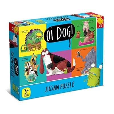 Image of Oi 7325 Dog 35 Piece Jigsaw Puzzle, Blue