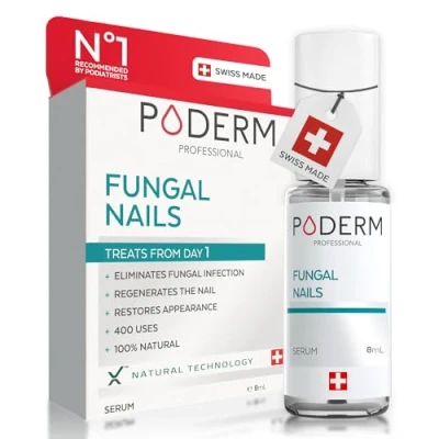 Image of PODERM 2 in 1 FUNGAL INFECTION NAIL treatment Powerful plants Professional Quick &amp; easy Swiss Made