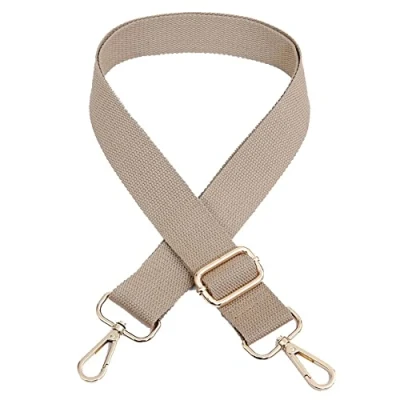 Image of Wide Shoulder Strap Adjustable Replacement, DOTBUY SHOP Bag with Metal Swivel Hooks for Unisex Purse, Handbag, Belt Crossbody, Bag, Canvas (Khaki,one Size)