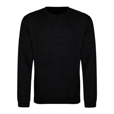 Image of AWDis Just Hoods JH030 Unisex Sweatshirt Black Smoke M