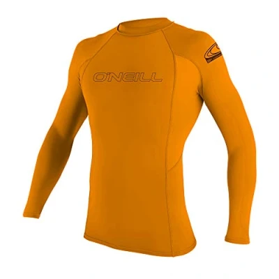 Image of O&#039;Neill Wetsuits Youth Basic Skins L/S Rash Guard Blaze, 14