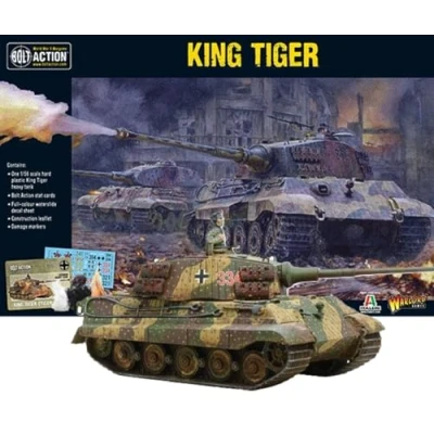 Image of Warlord Games King Tiger 1:56 / 28mm Plastic Scale Model Tank for Bolt Action Highly Detailed World War 2 Miniatures Table top Wargaming