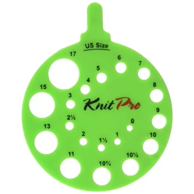 Image of KnitPro Needle view sizer round green 3pcs