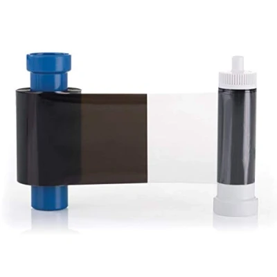 Image of MAGICARD MC600KO Black Monochrome Printer Ribbon for Printing with the 300 ID Card Can Print up to 600 Designs Dye Film
