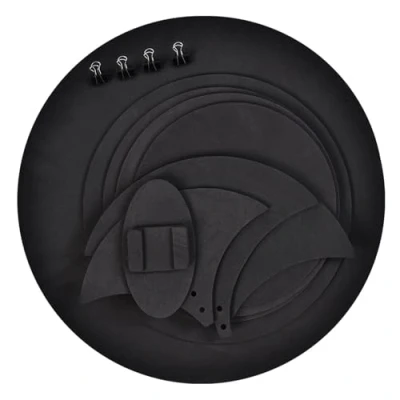 Image of 10Pcs/set Drum Mutes, Rubber Foam Mute Silencer Drumming Practice Pad Bass Drums Quiet Sound off/Quiet, Black