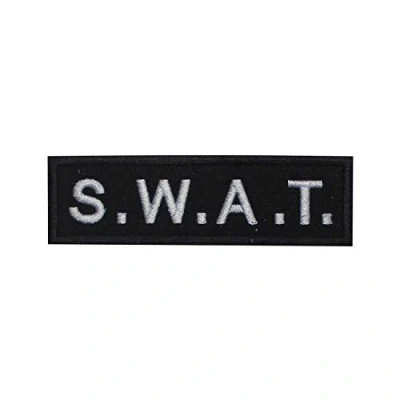 Image of SWAT Iron On Patch Sew Embroidered Patch/Badge for Clothes Shirts Jeans etc