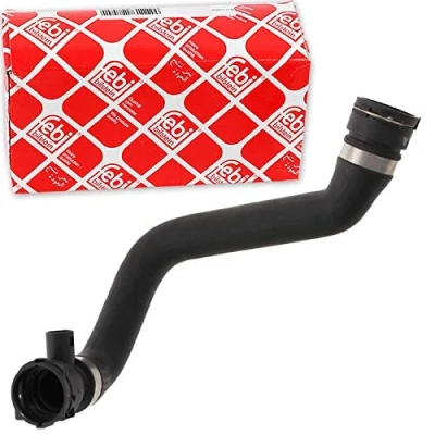 Image of 11531705224 Radiator Hose FEBI BILSTEIN 28522 Lower Right with quick couplers BMW: 5 Touring, Saloon, 7