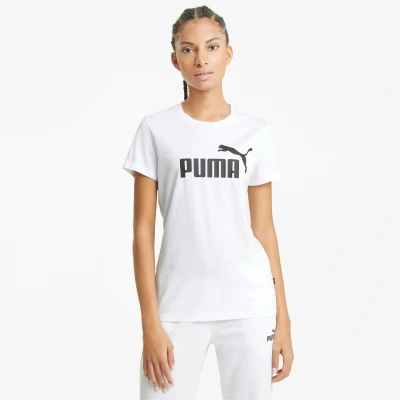 Image of Puma Print Tshirt, Women&#039;s, Size: Medium, White