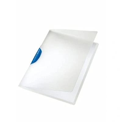 Image of Leitz A4 ColorClip File, Pack of 6, 30 Sheet Capacity, Flexible Plastic, Blue, 41750035