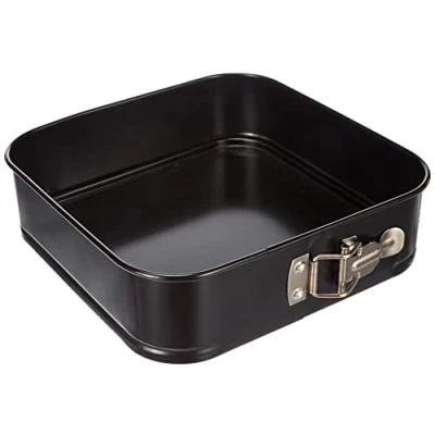 Image of Ibili Springform Set Moka Square 24x7 cm, rolled steel plate, Black, 24 x 7 cm