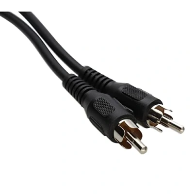 Image of kenable Single RCA Phono Cable for Audio/Video Devices DJ/TV/HIFI/CCTV Lead Black 5m [5 metres]