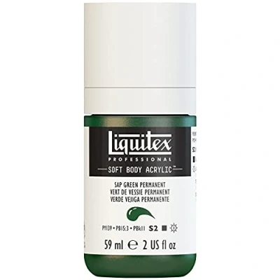 Image of Liquitex Acrylic Paint, Juice Green Permanent, 59 ml (Pack of 1)