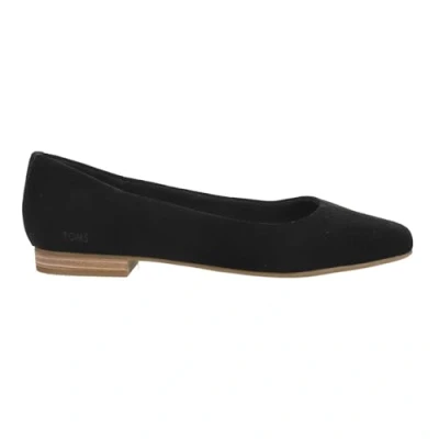 Image of TOMS Women&#039;s Briella Ballet Flat, Black Suede, 4.5 UK