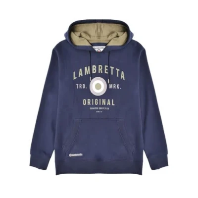 Image of Lambretta Mens Og Hooded Sweatshirt Navy M