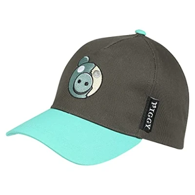 Image of Piggy Zombie Baseball Cap, Kids, One Size, Green/Black, Official Merchandise