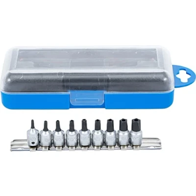 Image of BGS 2355 Bit Socket 6.3 mm (1/4&quot;) Drive TS Star tamperproof (for Torx Plus) 9 pcs.