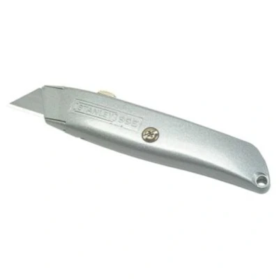 Image of Stanley Retractable Blade Knife Die cast Metal 3 Blades Ref 2 10 099