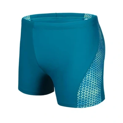 Image of AMZSPORT Swimming Trunks Men, Quick Dry Swim Shorts Beach Board Swimwear, Bluegreen S